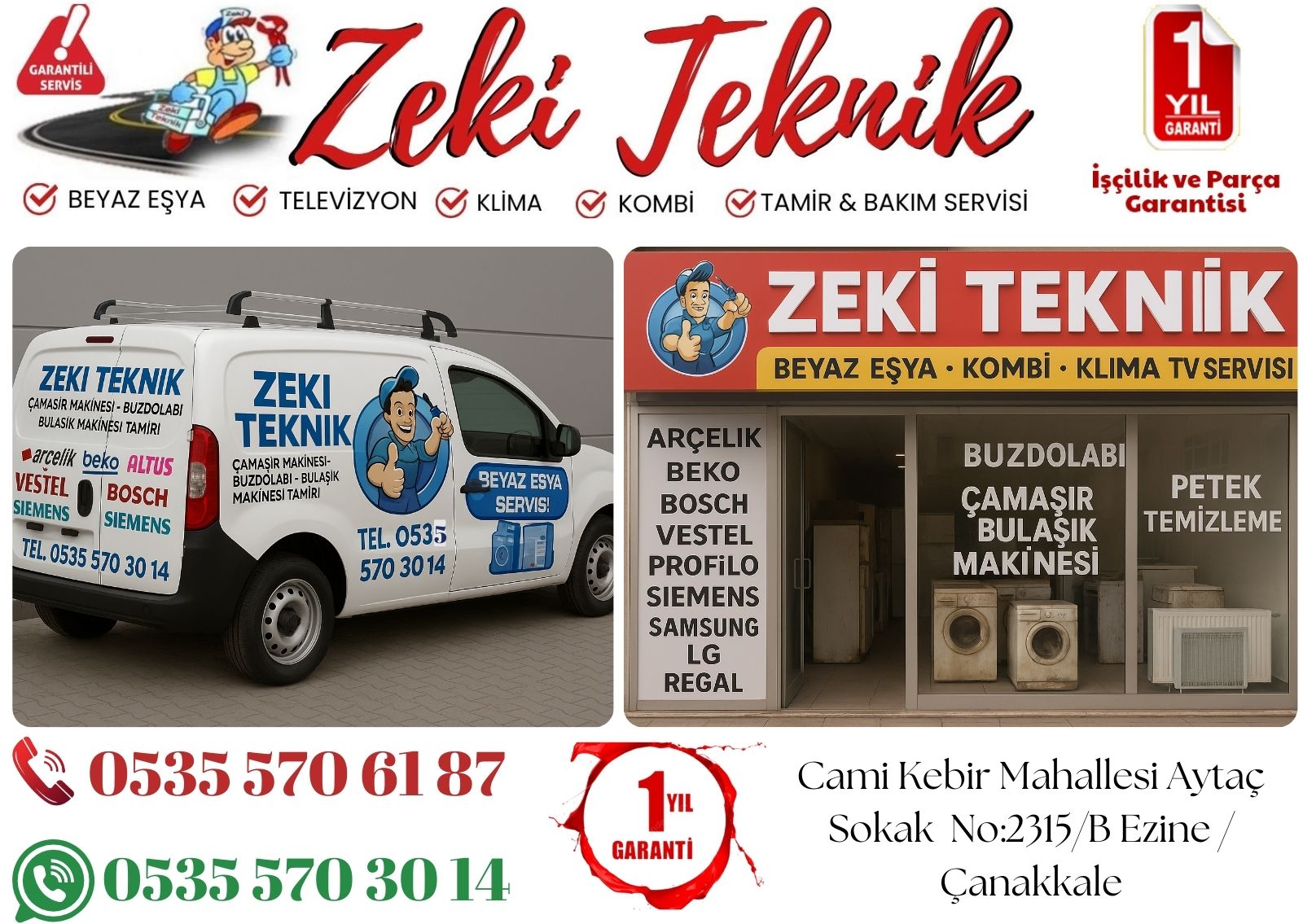 Ezine Kombi Bakım Ücreti